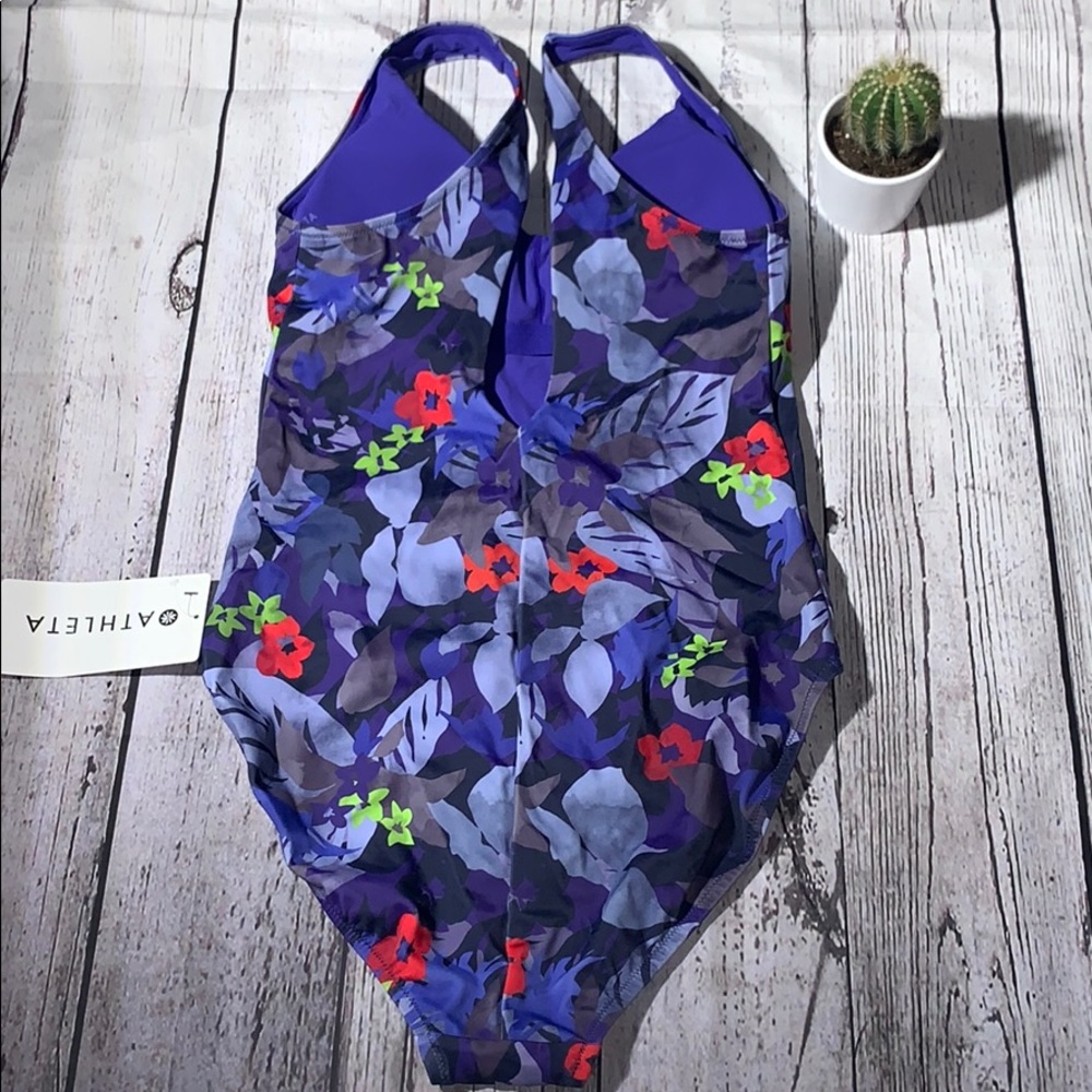 Athleta Twilight Tropic V-Neck One Piece - Picture 3 of 7